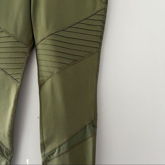Olive Green Workout Leggings - Picture 3 of 6